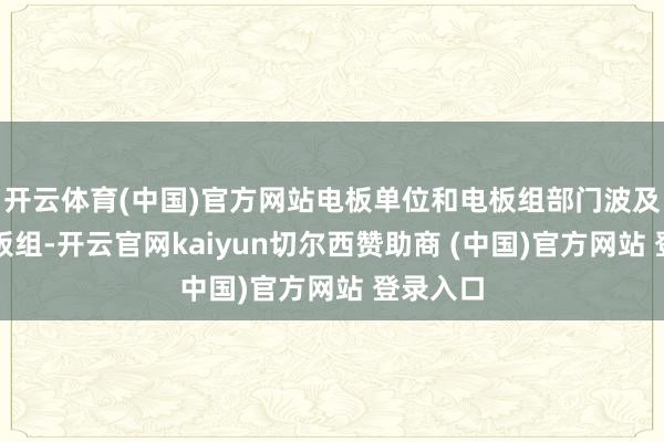 开云体育(中国)官方网站电板单位和电板组部门波及销售电板组-开云官网kaiyun切尔西赞助商 (中国)官方网站 登录入口