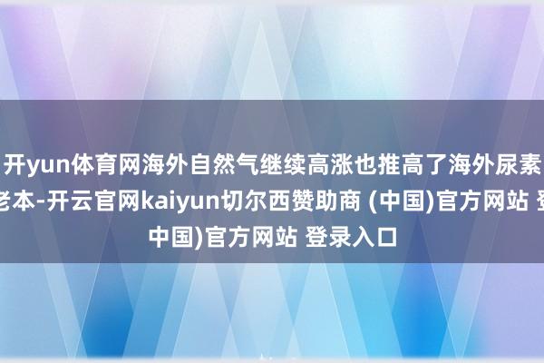开yun体育网海外自然气继续高涨也推高了海外尿素的出产老本-开云官网kaiyun切尔西赞助商 (中国)官方网站 登录入口