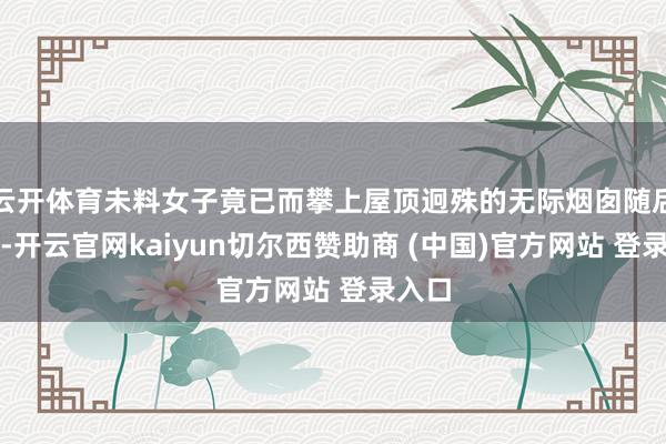 云开体育未料女子竟已而攀上屋顶迥殊的无际烟囱随后失散-开云官网kaiyun切尔西赞助商 (中国)官方网站 登录入口