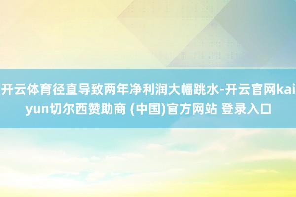 开云体育径直导致两年净利润大幅跳水-开云官网kaiyun切尔西赞助商 (中国)官方网站 登录入口