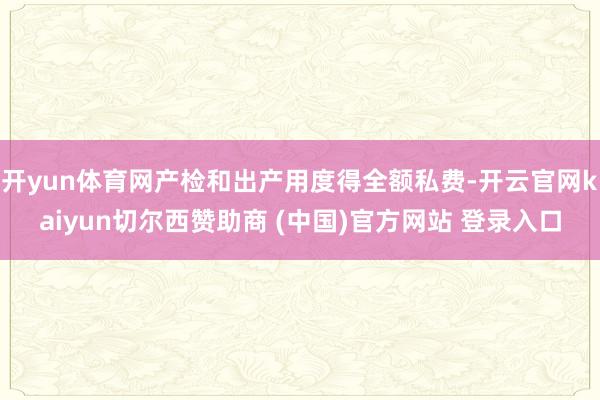 开yun体育网产检和出产用度得全额私费-开云官网kaiyun切尔西赞助商 (中国)官方网站 登录入口