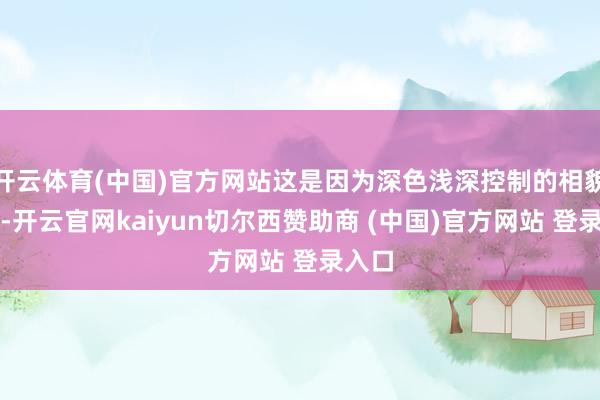 开云体育(中国)官方网站这是因为深色浅深控制的相貌之间-开云官网kaiyun切尔西赞助商 (中国)官方网站 登录入口